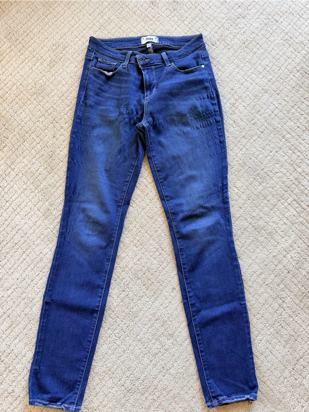 PAIGE Deep Indigo Skinny Jeans